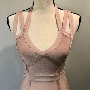Blush Bandage Midi Dress